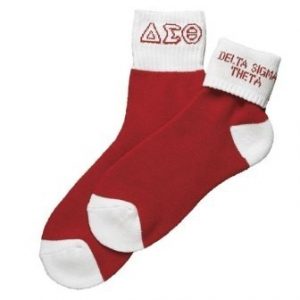 Delta Sigma Theta Ankle Socks Red