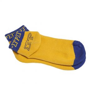 Sigma Gamma Rho Footie Socks Gold