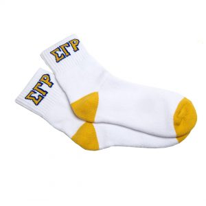 Sigma Gamma Rho Ankle Socks White