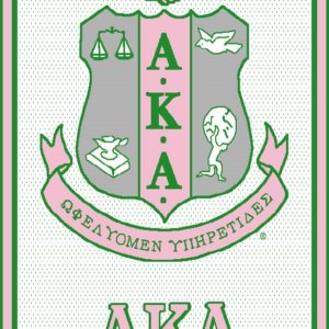 Alpha Kappa Alpha Shield Afghan