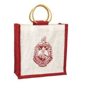 Delta Sigma Theta Mini Jute Bag