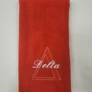 Delta Sigma Theta Golf Towel Red