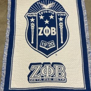 Zeta Phi Beta Afghan Blanket