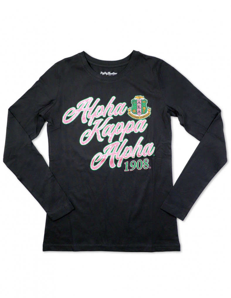 ALPHA EMBOSSED LONG SLEEVE TEE