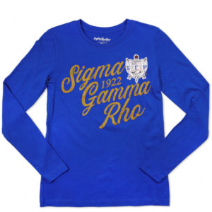 Sigma Gamma Rho Long Sleeve Tee Blue