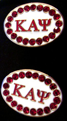 Kappa Alpha Psi Rhinestone Cufflinks
