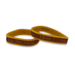 IOTA PHI THETA LETTER SILICONE BRACELET