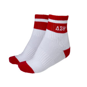 Delta Sigma Theta Socks White