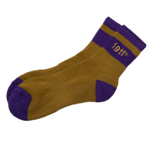 Omega Psi Phi Socks Old Gold/Purple