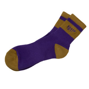 Omega Psi Phi Socks Purple/Old Gold