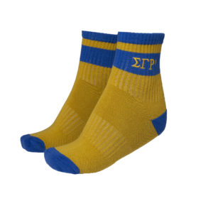 Sigma gamma Rho Socks Gold