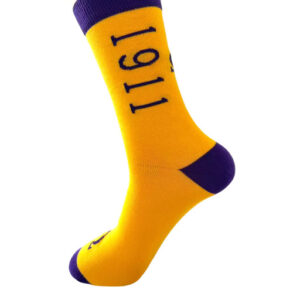 Alternative view of Omega Psi Phi Calf Socks/Gold