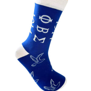 Phi Beta Sigma Calf Socks/Blue